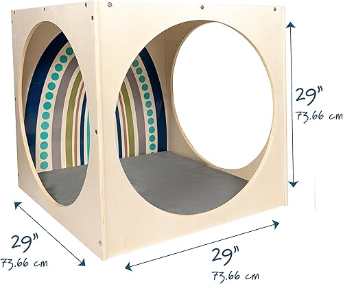 Miniatura 2 de Children's Factory Rincón de lectura de cubo de tranquilidad, de madera