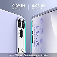 Vista 181 de GONEZ Funda de silicona para iPhone 15 Pro Max, compatible con Magsafe, protector de cámara + protector de pantalla, forro de microfibra suave Negro