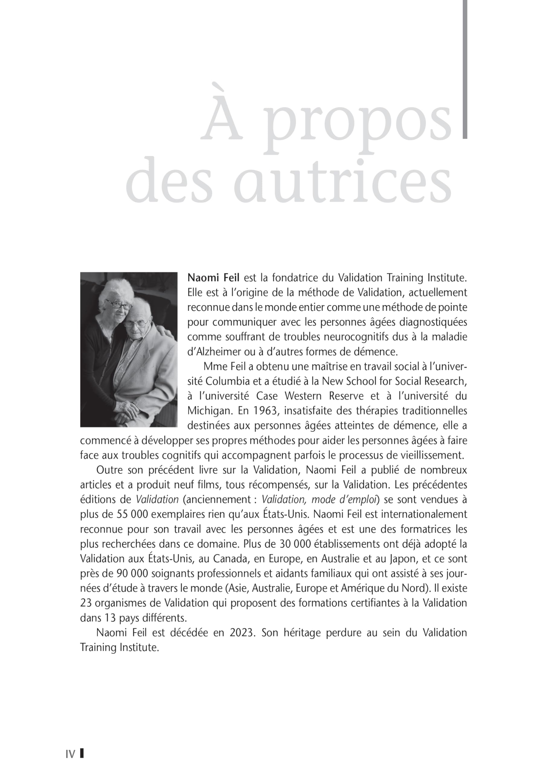 Validation® (3e édition) La méthode de Naomi Feil en pratique