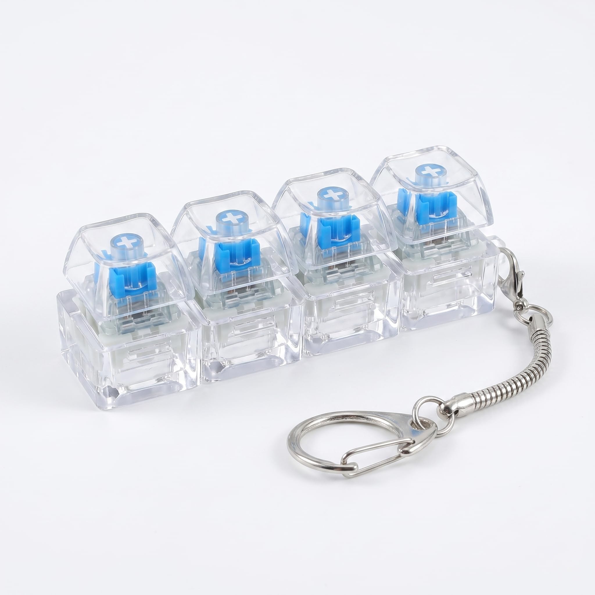 HEYTOHEY Mechanical Keyboard Switch Keychain, MX Blue Stem, Ultra