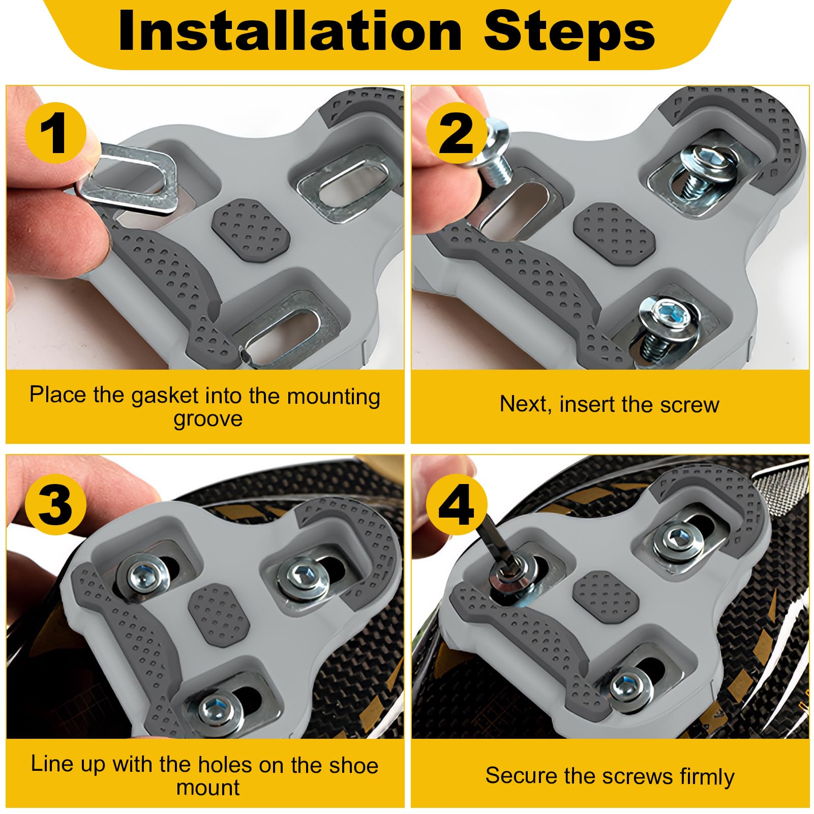 Calas de Ciclismo Look Keo Bike Gris 4.5° para Pedales de Carretera y MTB