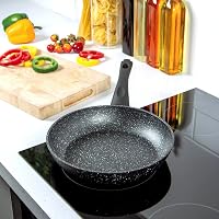 Blackmoor 28 cm-es tapadásmentes serpenyő, karcolásálló fekete 8