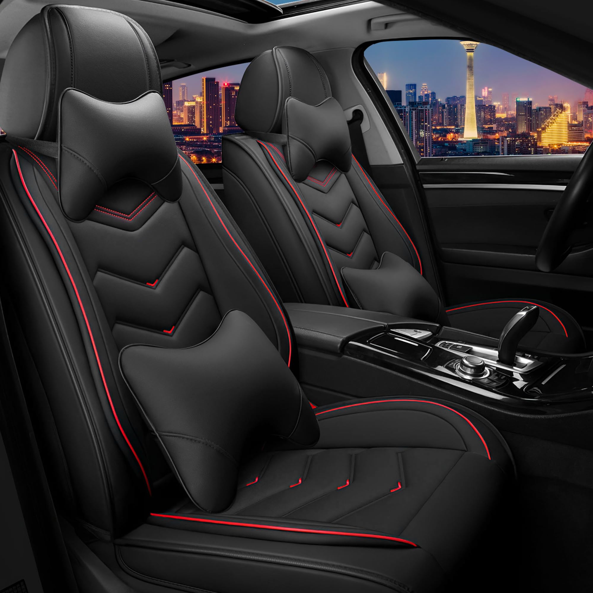 CTDS Car Seat Covers for Mercedes-Benz GLC 300 2017-2026, Stylish Sport Seat Cover, Premium Nappa Leather Car Seat Cover. Automobile Seat Covers Sets.