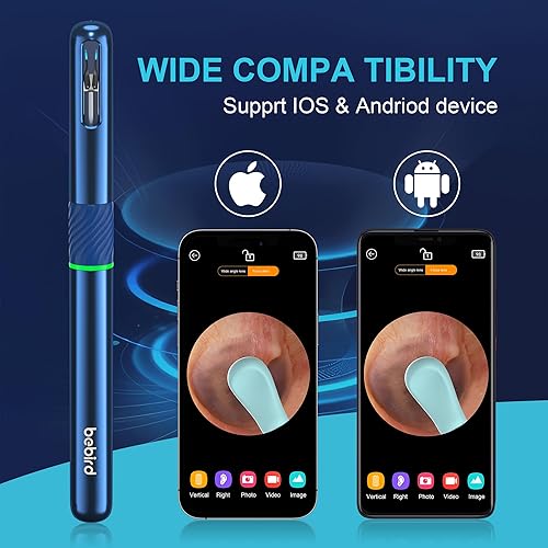 Miniatura 6 de BEBIRD Herramienta de eliminación de cera de oídos con cámara de oído, kit de limpiador de oídos con 2 modos de púa y pinzas, limpiador de oídos con