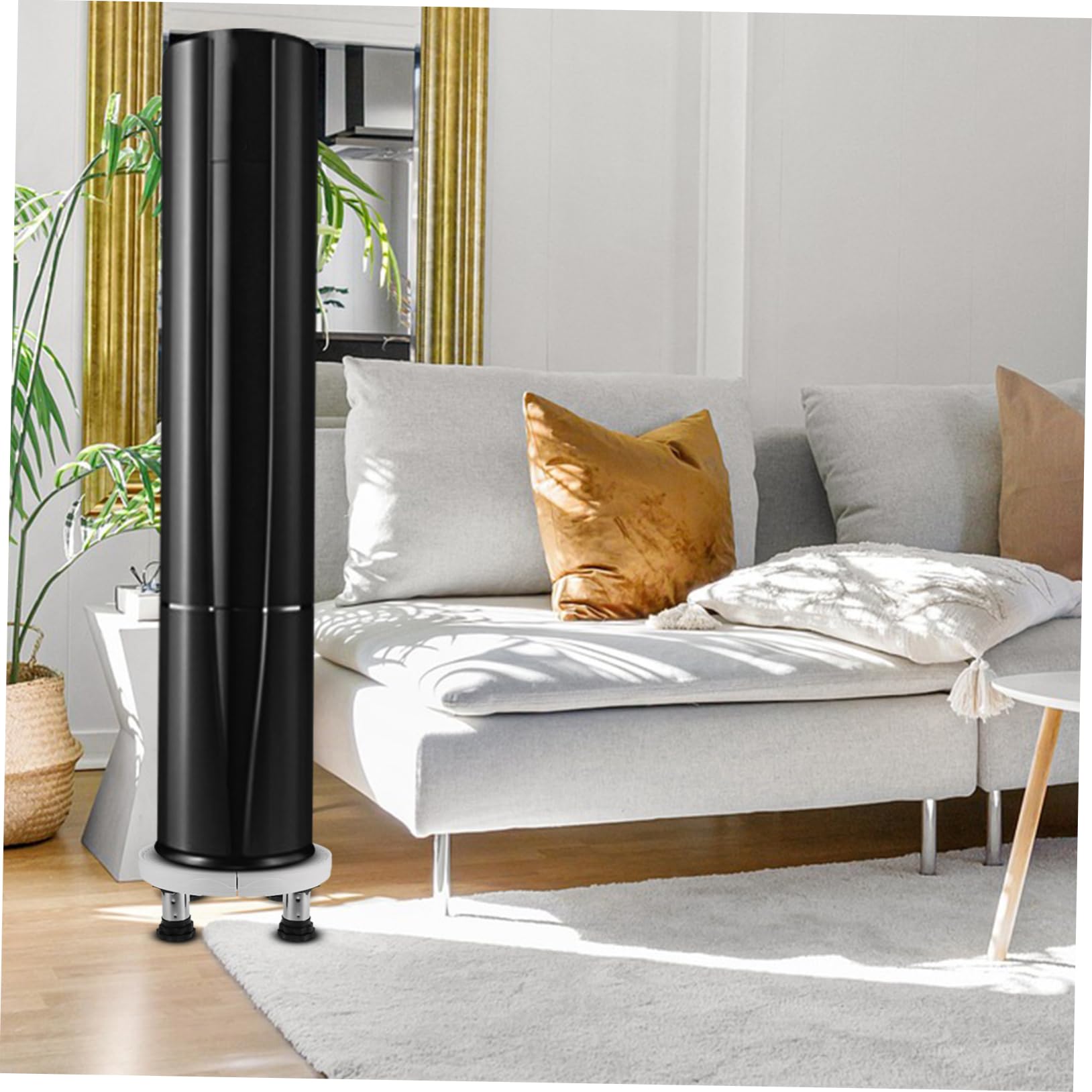 Soporte para Aire Acondicionado Elevable de Plástico Blanco