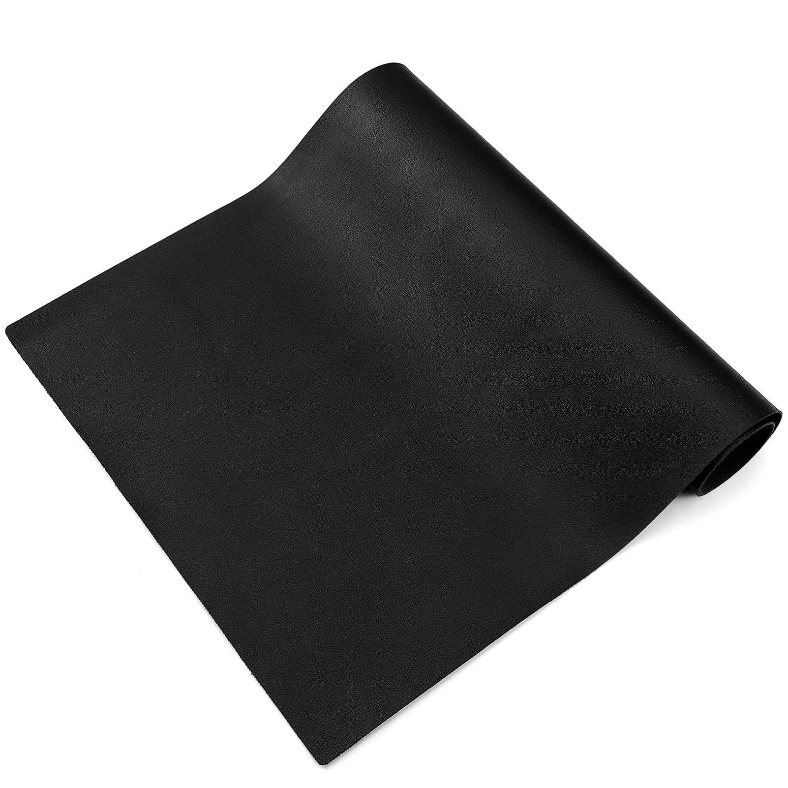 Tapis de bureau noir 40x80cm en cuir PU antidérapant et imperméable pour ordinateur