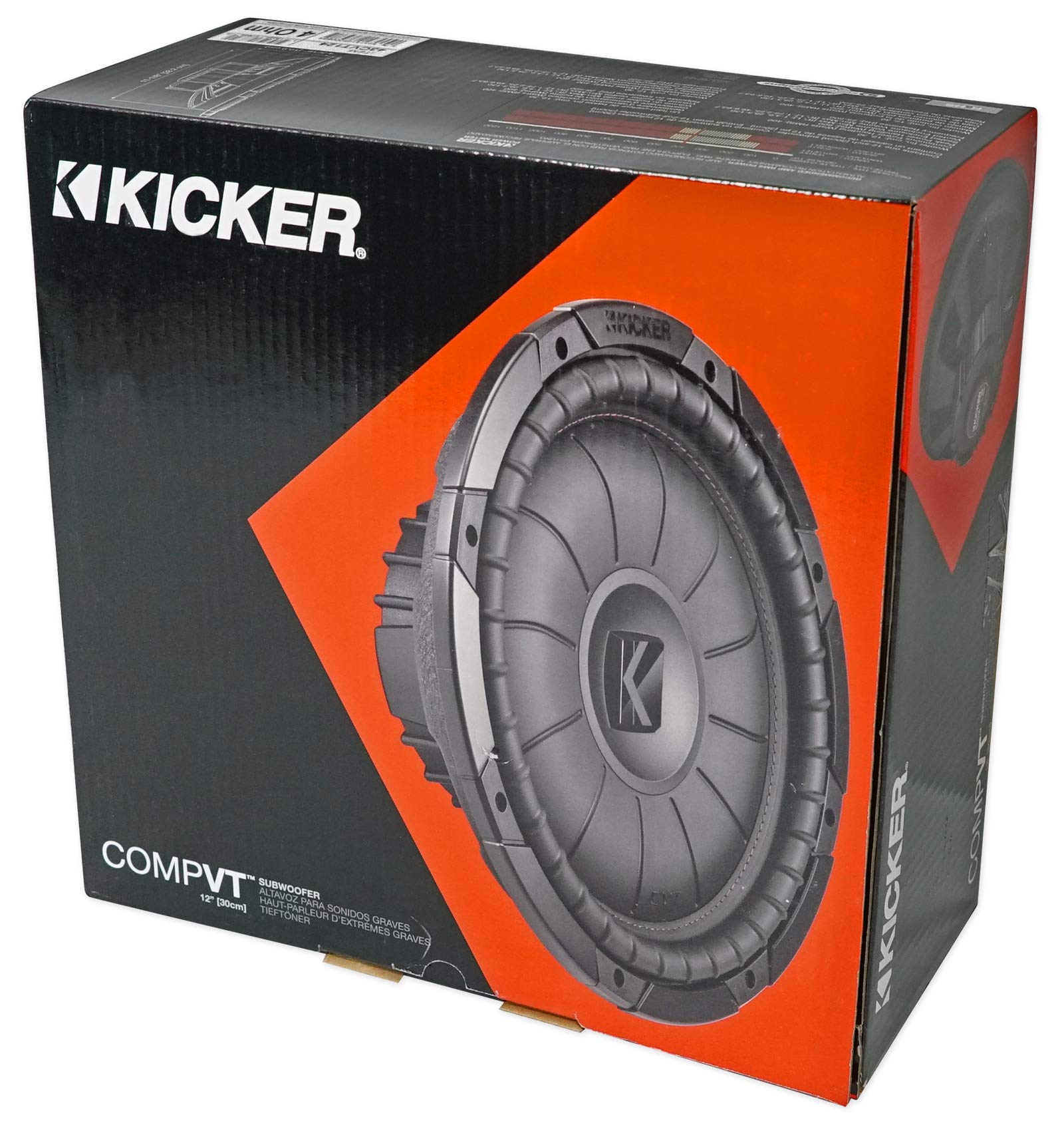 Amazon.co.jp: Kicker 43CVT124 COMPVT 800w 12インチ 浅型サブ