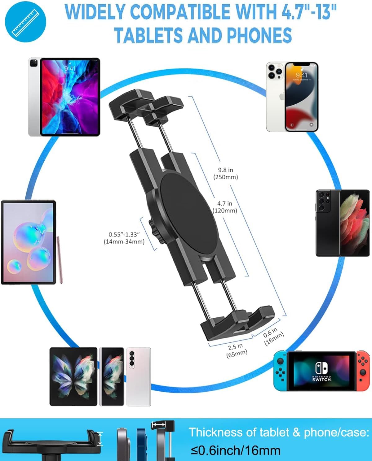 AceTaken iPad Wall Mount, 4.7-12.9