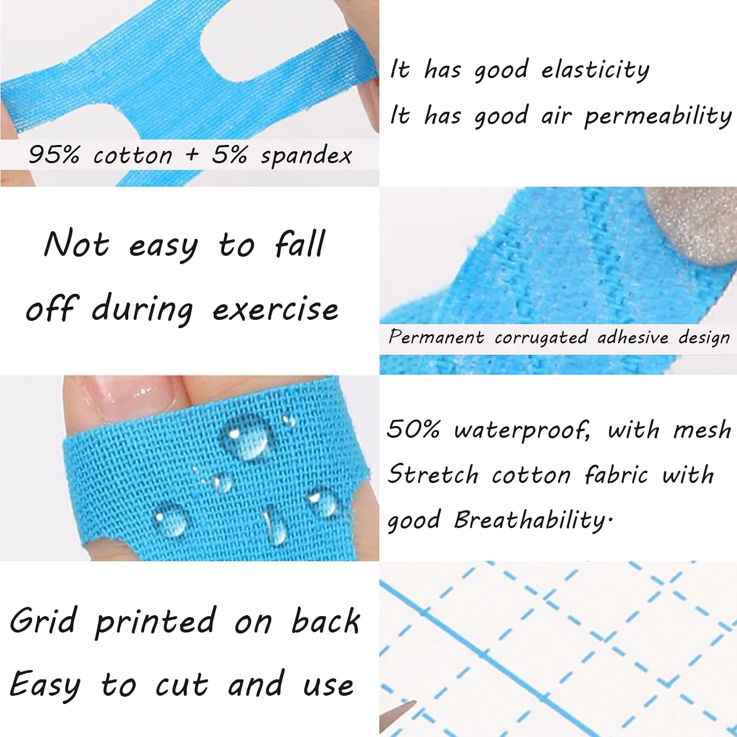 40 Pcs Finger Precut Kinesiology Tape,Waterproof & Breathable Latex-Free Finger Support Tape, Athletic Fingers Splint Tapes for Relief Thumbs Joint, Tenosynovitis Pain Housework, Daily Exercise