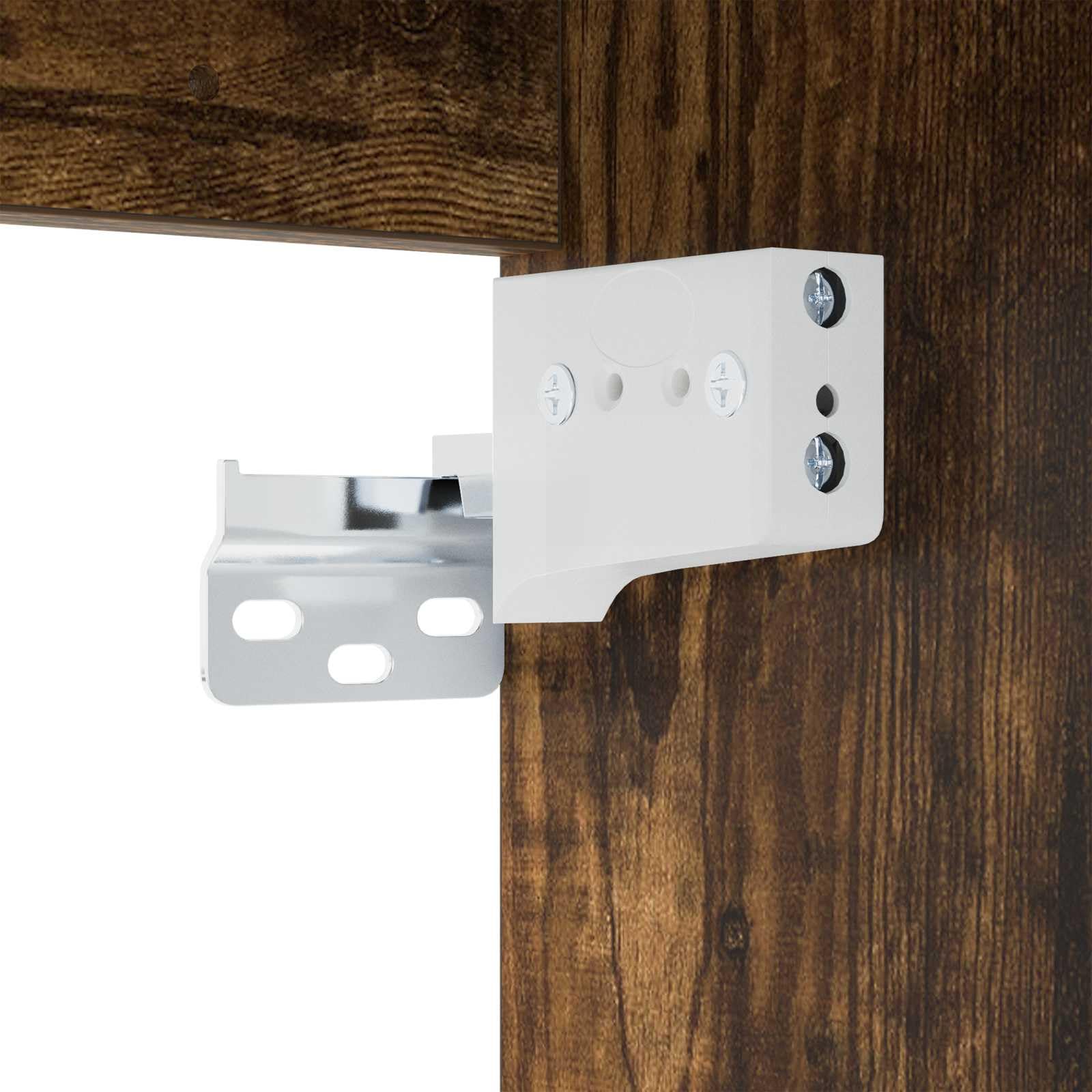 Inzwischen - Armadietto da bagno in legno di rovere affumicato, moderno, con ripiano per riporre oggetti, 30 x 41 x 50 cm, scaffale da bagno compatto