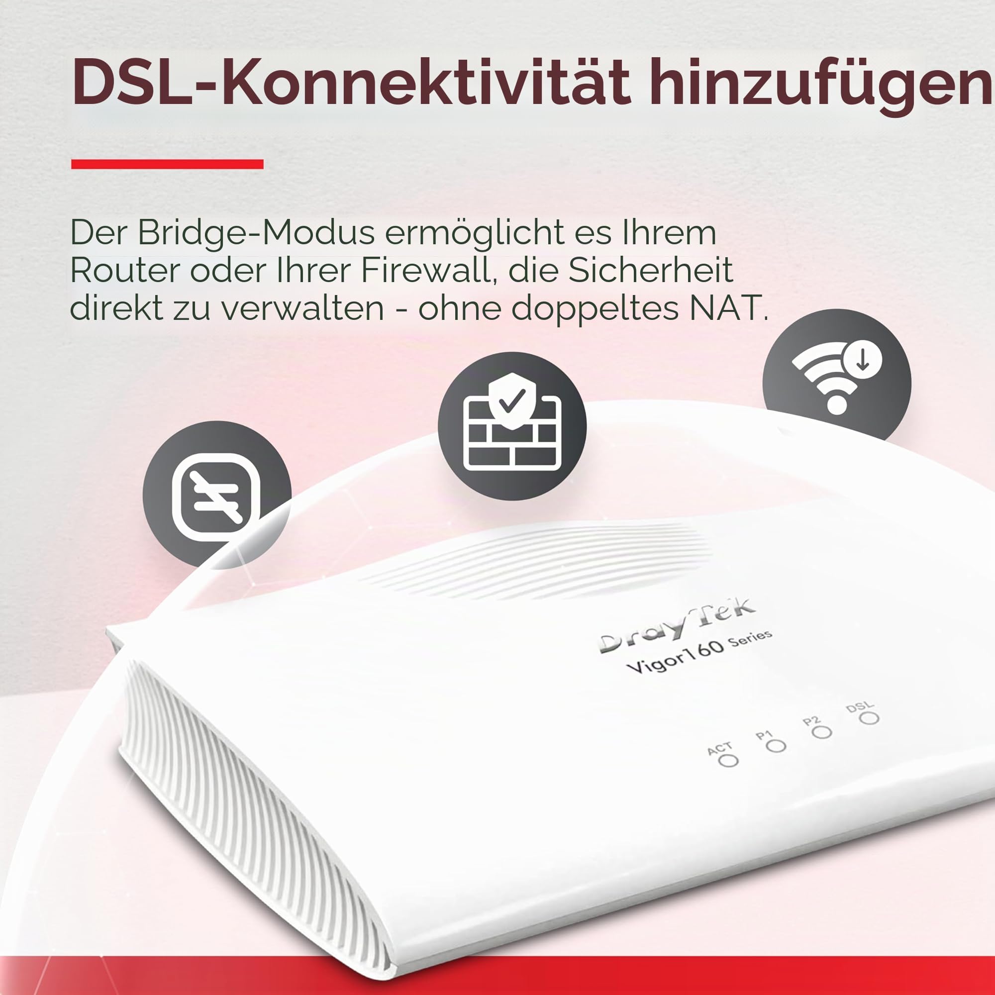 Draytek Vigor167 Modem 30000 Kbit/s (vdsl2 & Adsl2+ To Ethernet Modem/bridge)