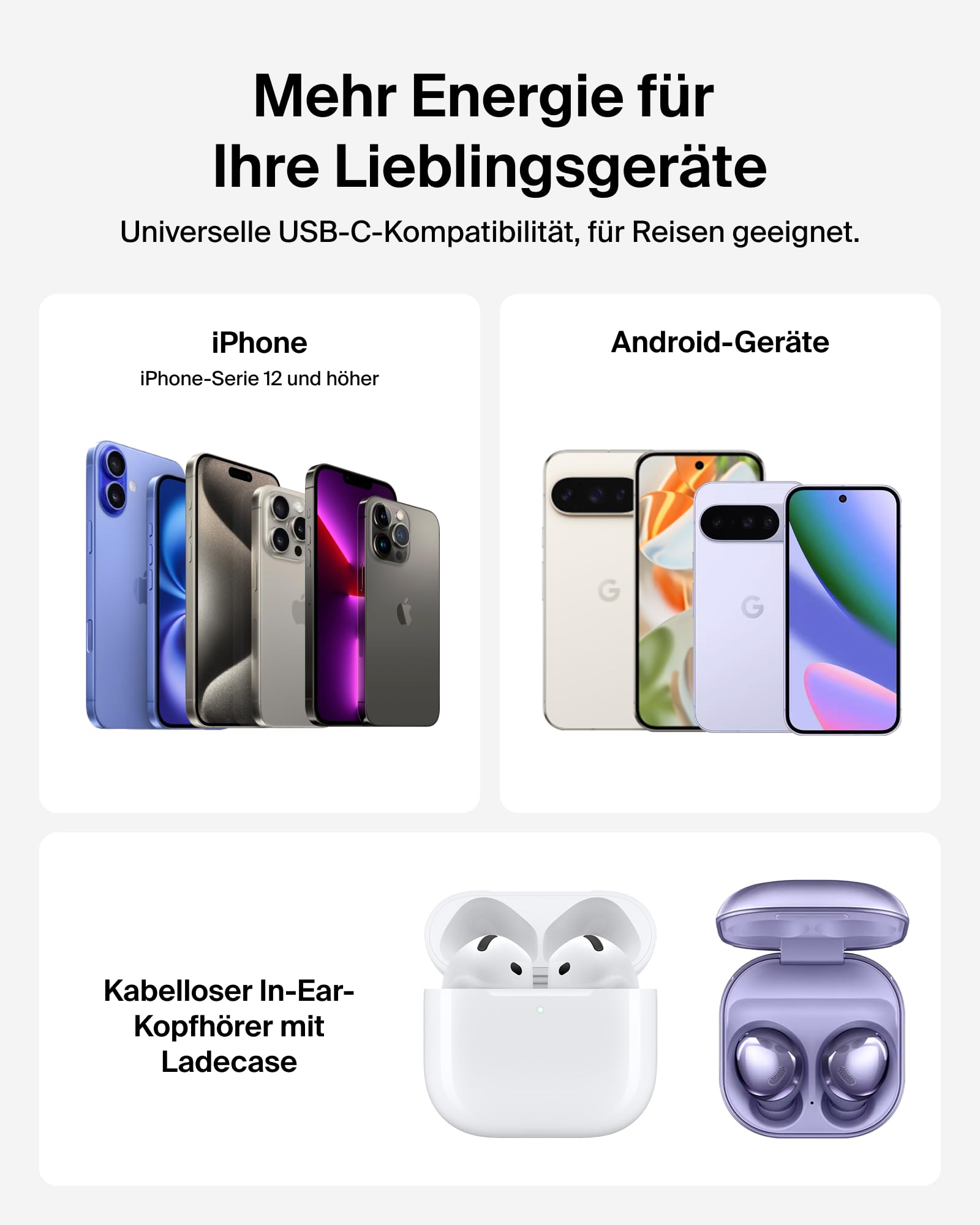 Belkin BoostCharge 10000mAh Magnetische Power Bank mit Ständer – Schwarz