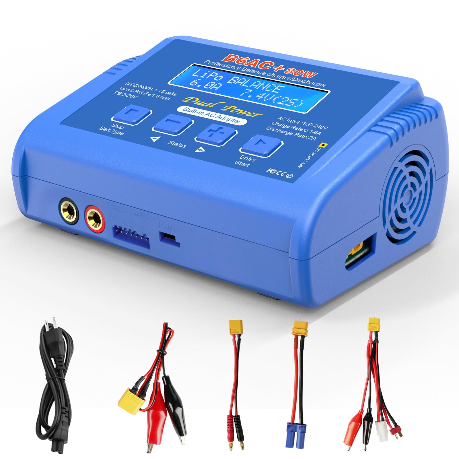 Rc Car Charger HTRC C150 Battery Charger Balance Discharger For - Main Image