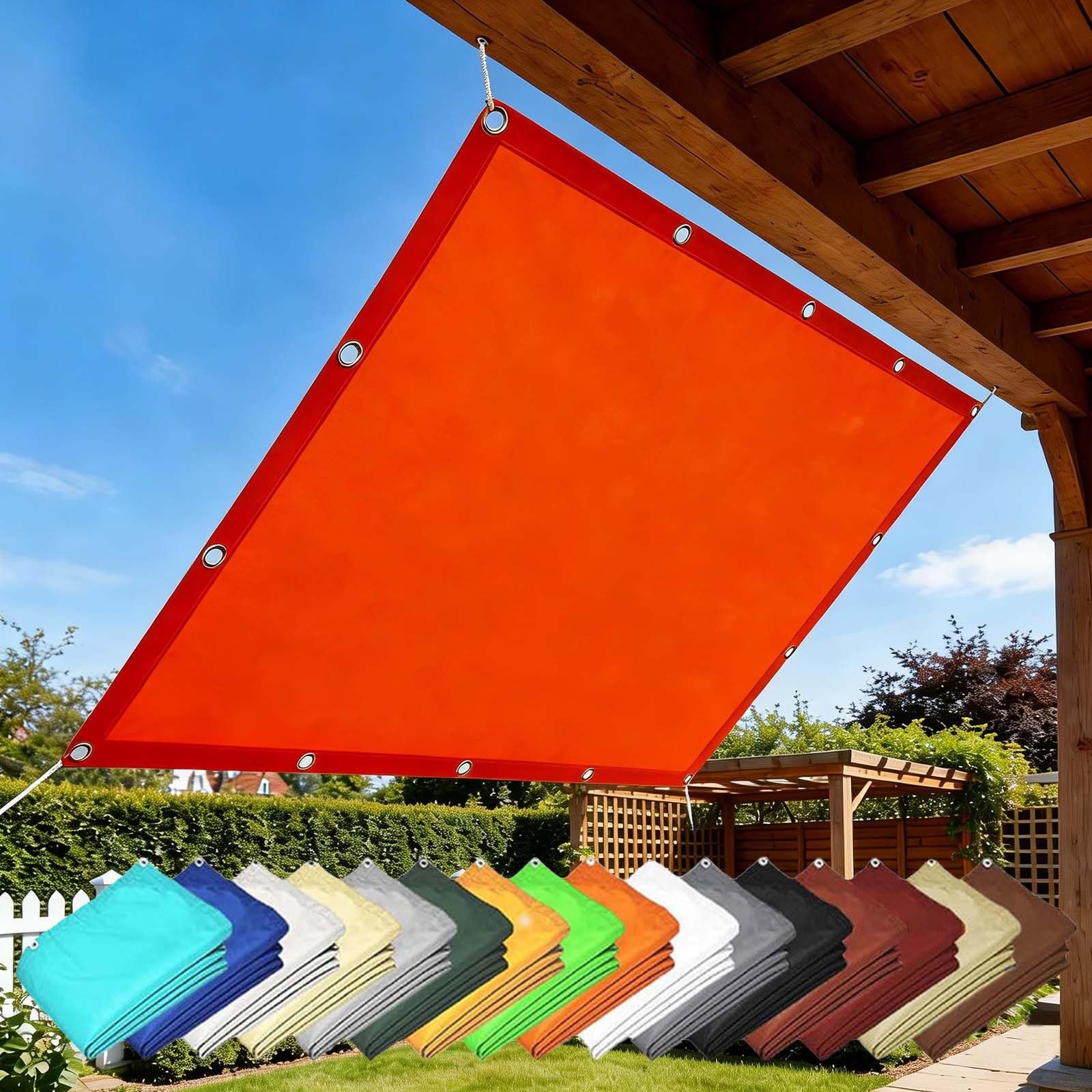 Voile d'ombrage rectangulaire anti-UV pour ombrager un long balcon étroit