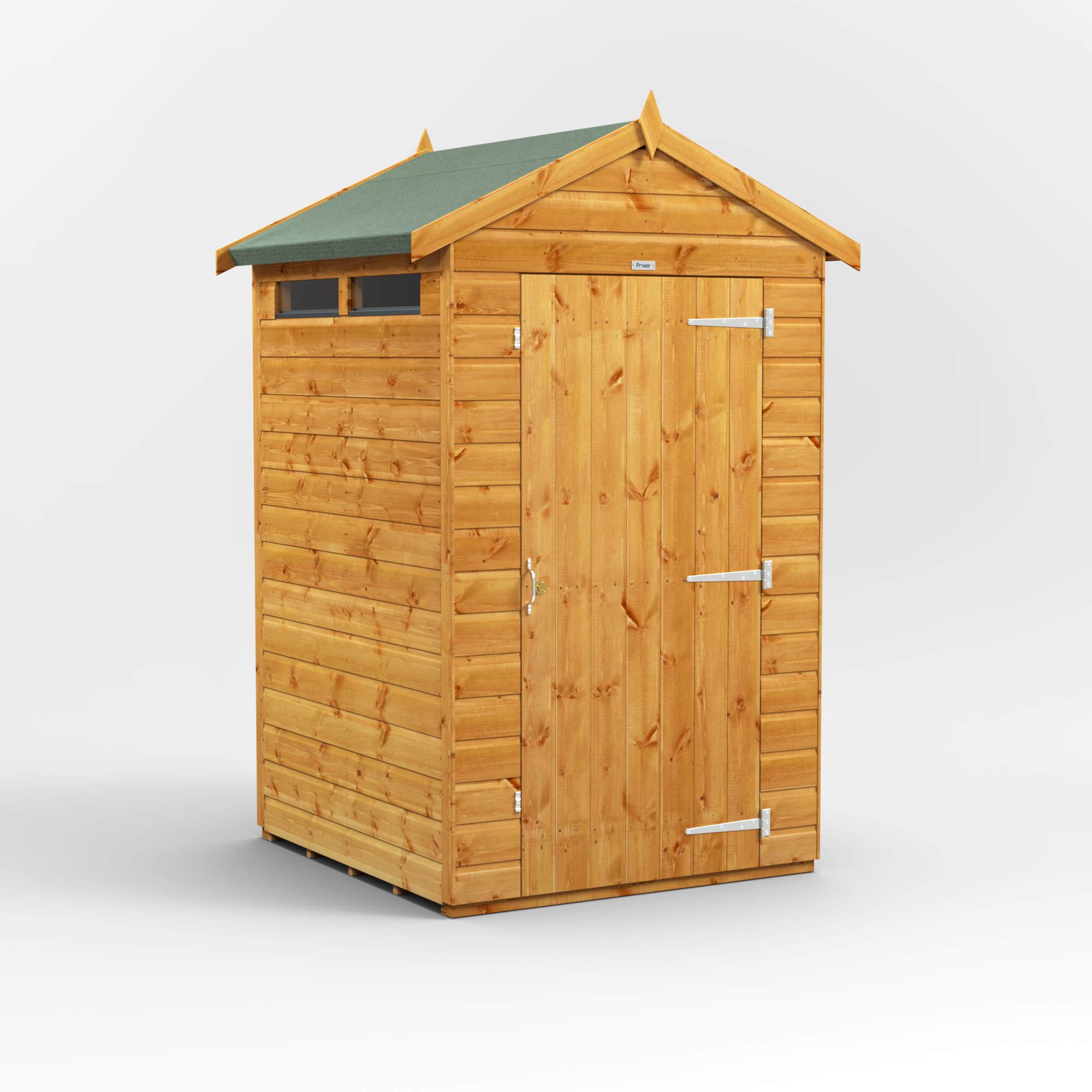 POWER High Grade Premium Apex Garden Wooden Shed with Security Features, PVC Window Sills, Door & Window Flexibility, made from Extra Thick Timber & Toughened Glass — view 14
