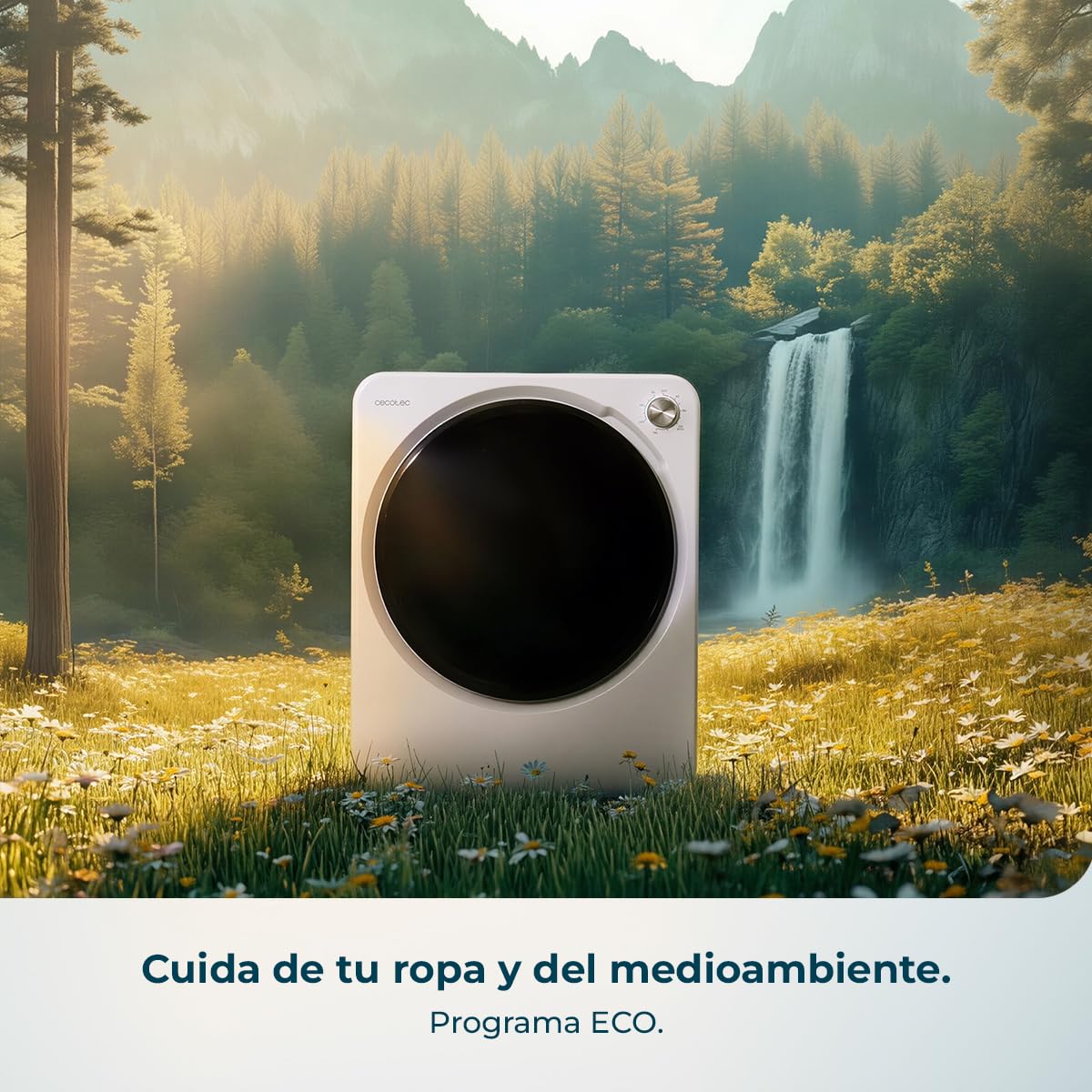 Cecotec Mini Secadora de Evacuación 2,5Kg Bolero DressCode Dry 3150V. 950W, 6 Programas, Programa ECO, Control Knob Intuitivo, Secado Rápido y Eficiente, Ideal Espacios Pequeños, Blanco — view 7