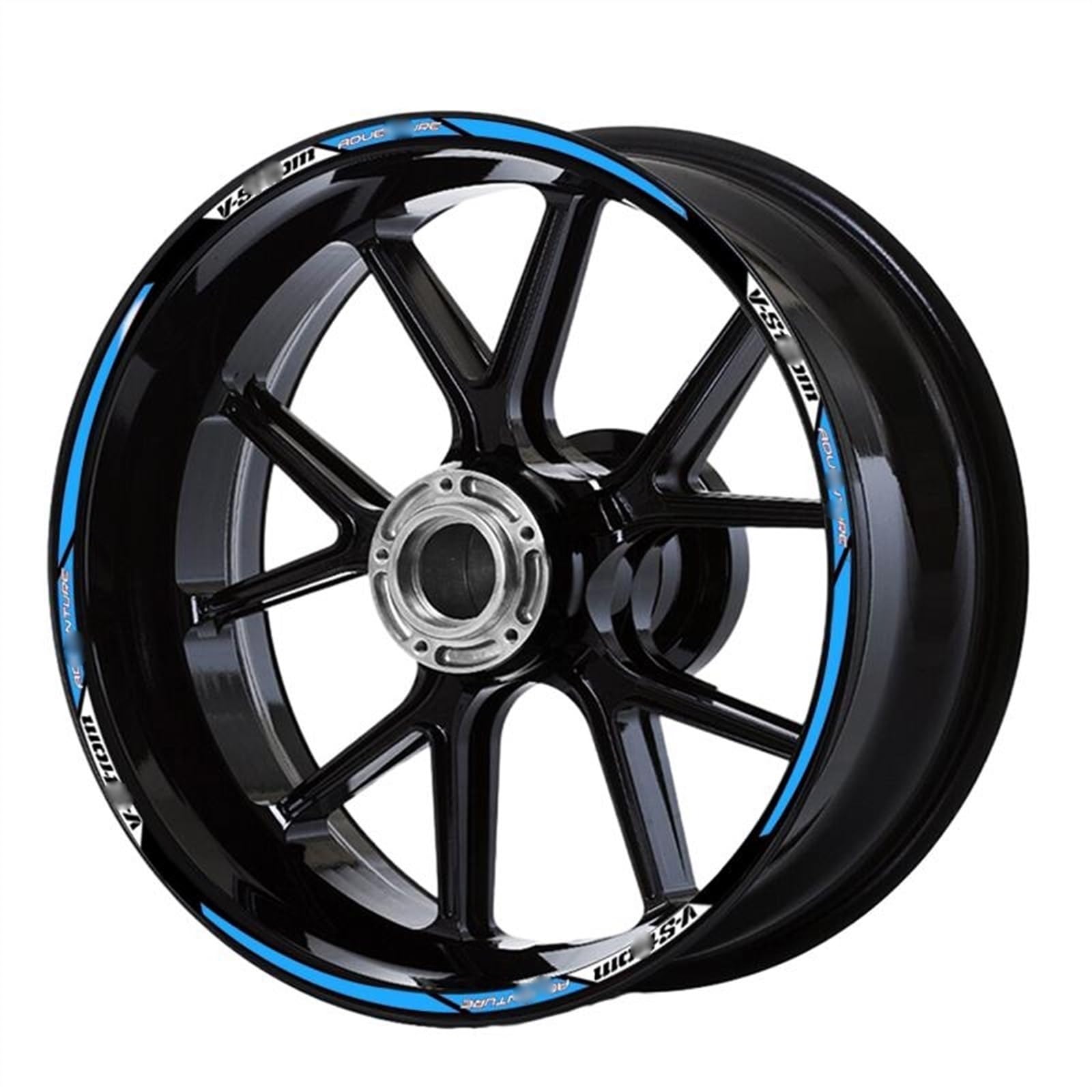Sjhyll A1 Motorcycle Wheel Stripes Sticker Rim Hub Reflective Decals For S&Uzuki For Dl650 Dl1000 For V Strom 1050 Xt 650 For(A1)