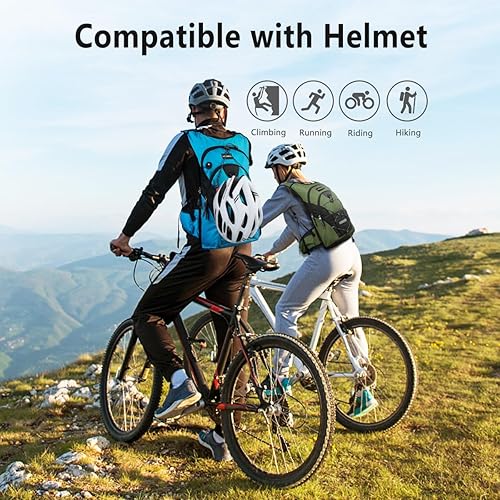 Miniatura 8 de NONSAR Mochila de hidratación de 3L con bolsa de agua, mochila de agua aislada para mujeres, hombres, niños, mantiene los líquidos frescos hasta 5