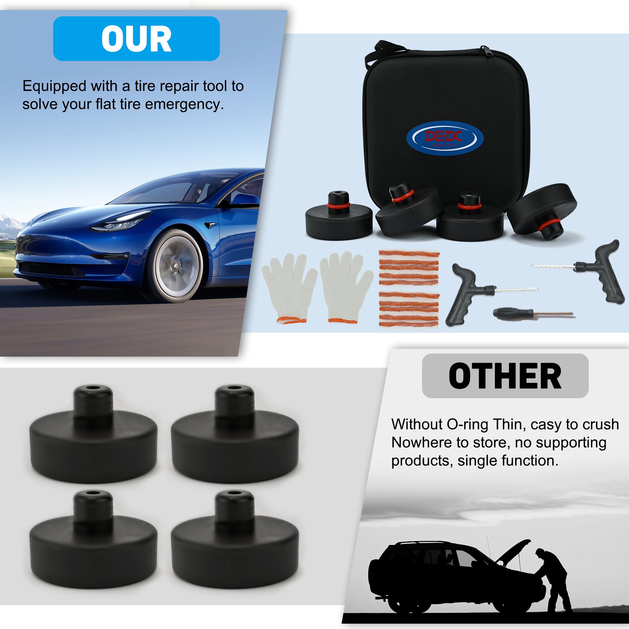Original Tesla Jack Pad Adapter For Model S 3 X Y - Single Lift Point Protector
