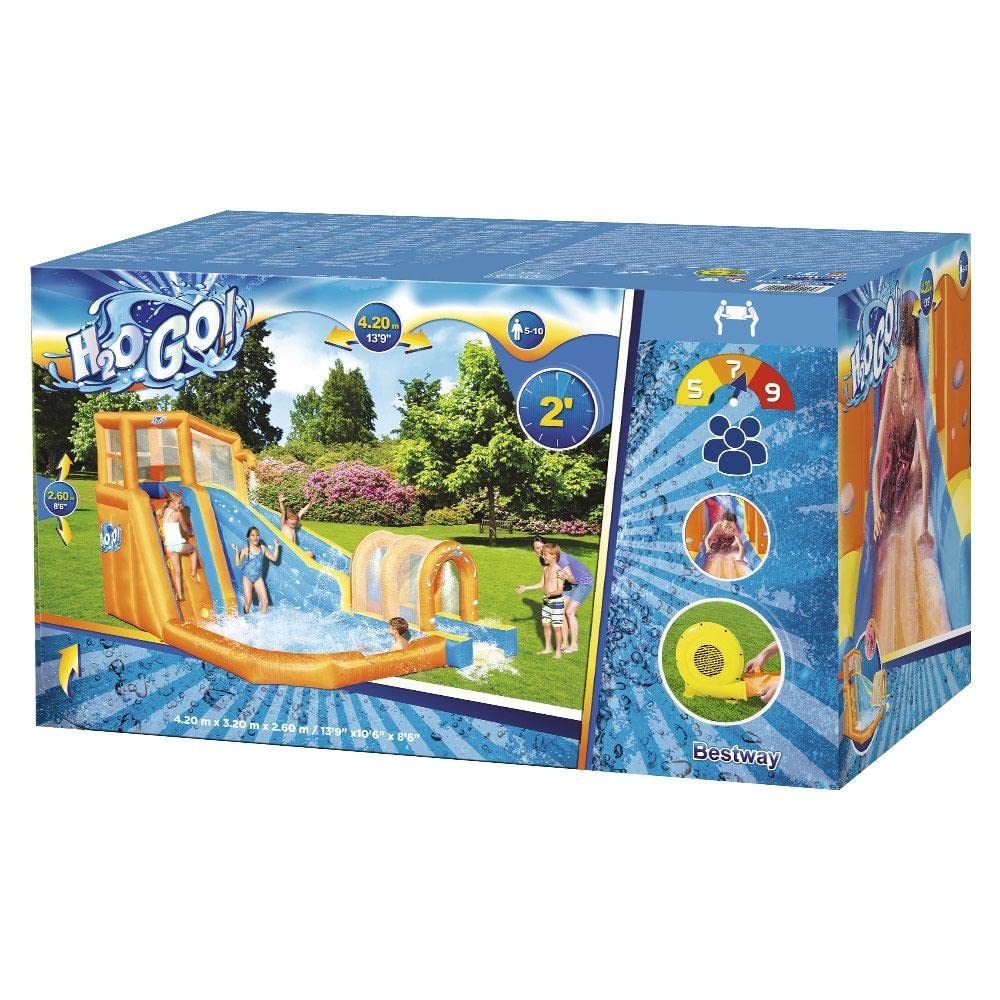 Bestway Aire de Jeu soufflerie en continu Hurricane Tunnel Water Park 420X320x260cm