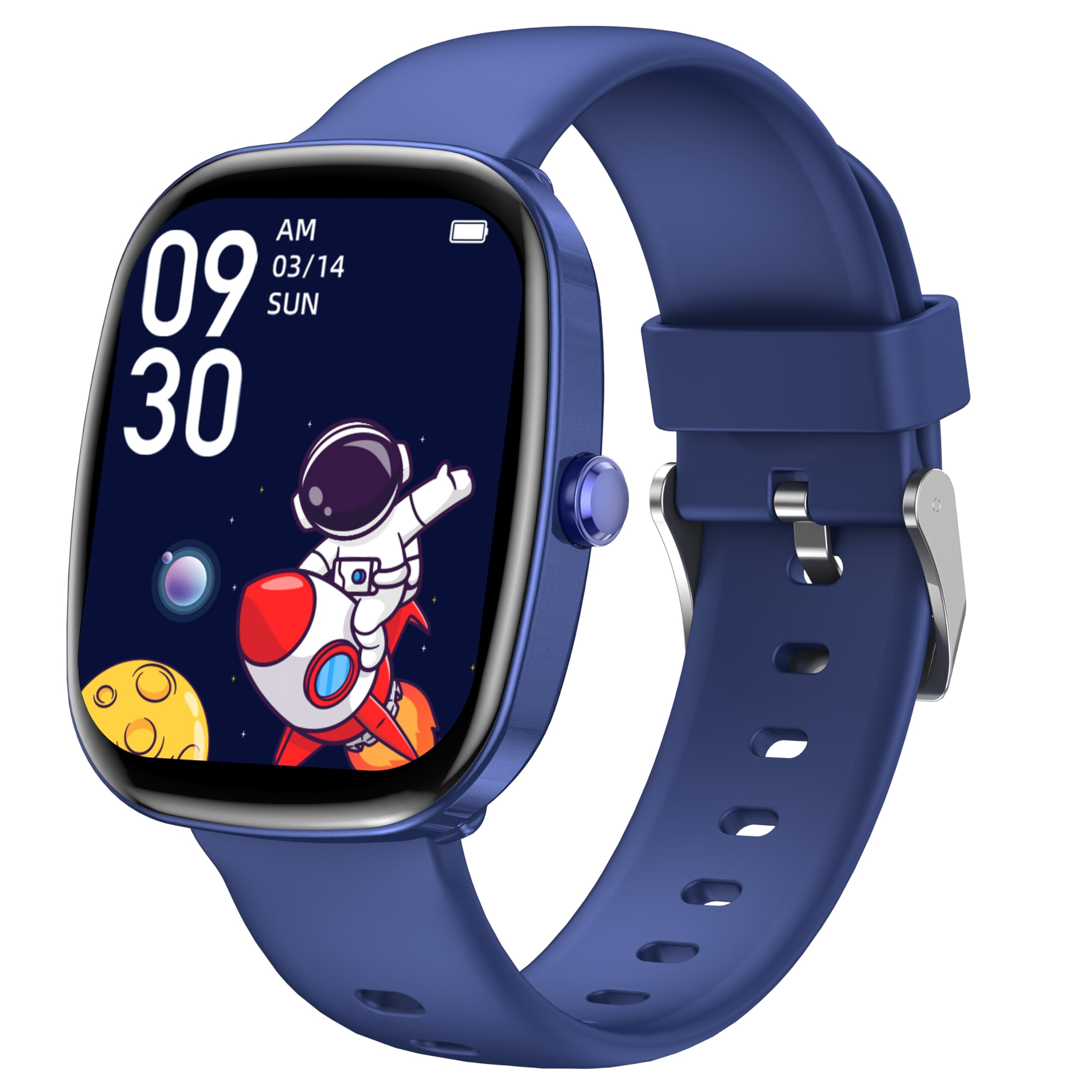 Reloj Inteligente Niños Niñas, Smartwatch Niños con Podómetro, 100 Modos Deportivos, IP67 Impermeable, Juegos de Rompecabezas, Despertador, Monitor de Sueño, Regalo para niños 6+ años (Azul)