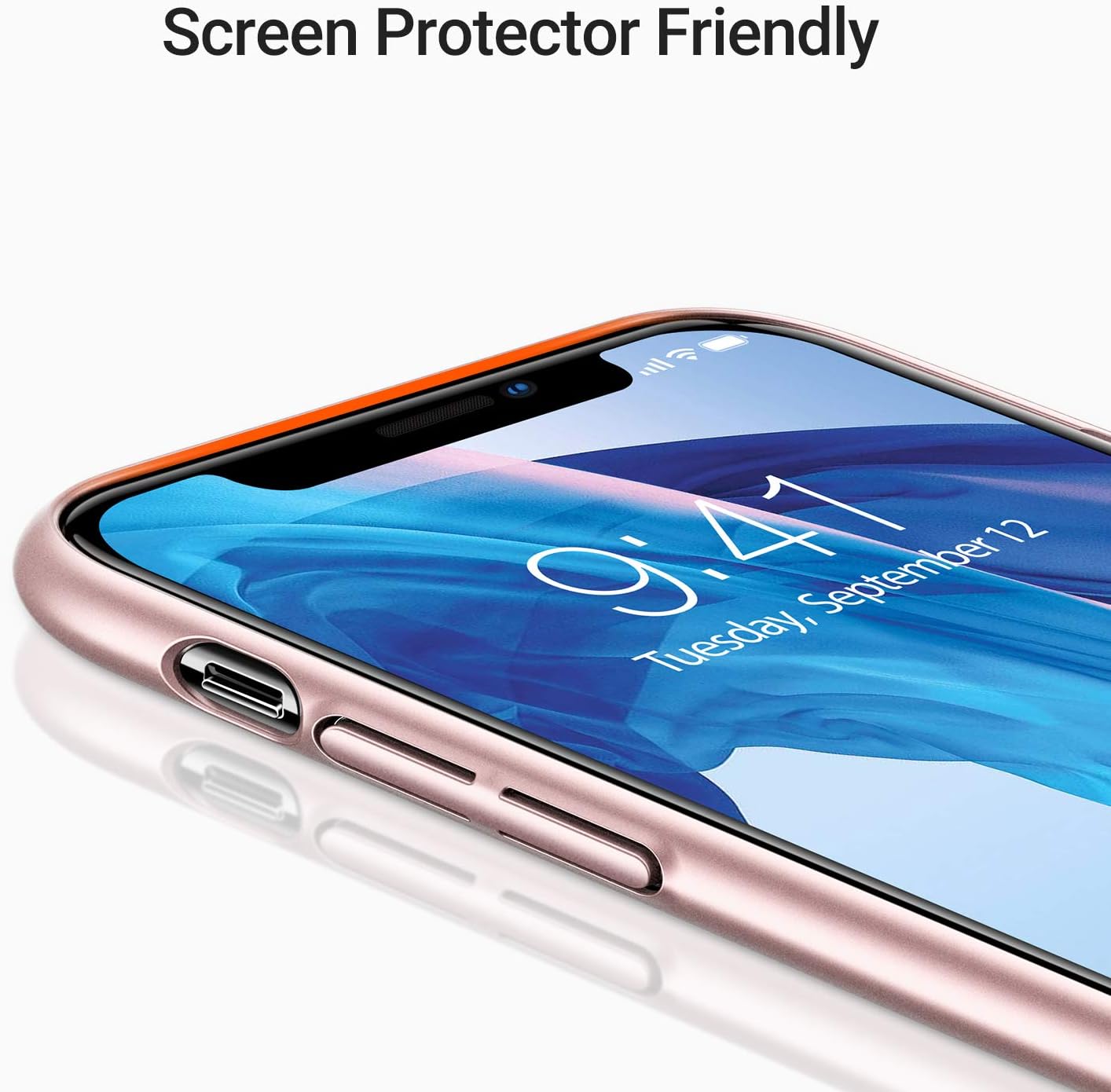TORRAS Slim Fit Compatible for iPhone 11 Pro Max Case, Ultra Thin Lightweight Silky Smooth Touch Matte Finish Grip Hard Plastic Minimalist Compatible for iPhone 11 Pro Max Cases, Rose Gold