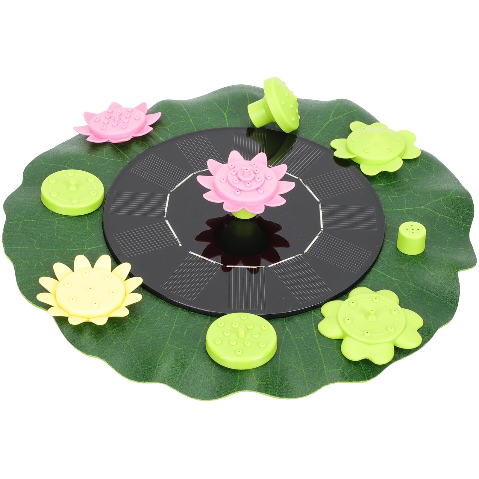 Solarbetriebener Lotusbrunnen für Garten, Sommerdeko 6vdc 1w
