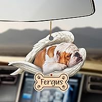 Vista 11 de Chihuahua Sleeping Angel - Adorno conmemorativo de acrílico 2D personalizado para perro, regalo para la pérdida de mascotas, regalo de simpatía