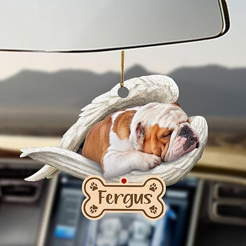 Miniatura 11 de Chihuahua Sleeping Angel - Adorno conmemorativo de acrílico 2D personalizado para perro, regalo para la pérdida de mascotas, regalo de simpatía