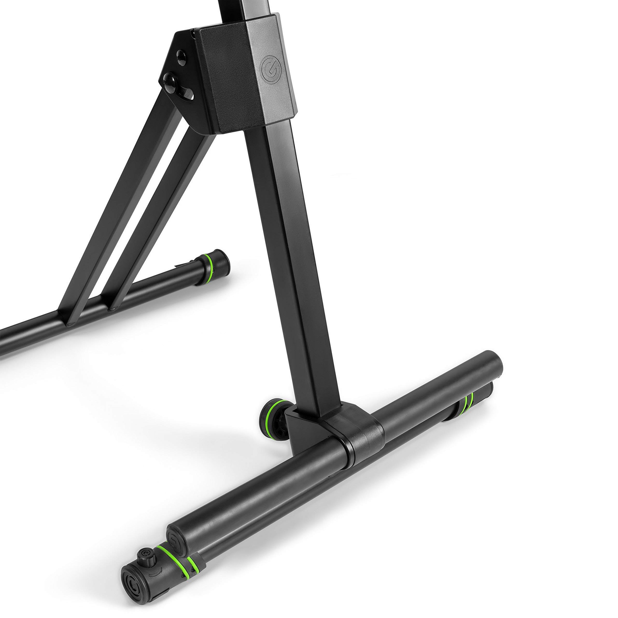 Gravity FM SEAT1 BR - Höhenverstellbare Stehhilfe mit Fußstütze und Rückenlehne, Höhenverstellung bis 97 cm, schwarz