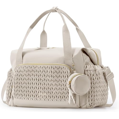 mommore Diaper Bag Tote Large Travel Baby Bag with Pacifier Case