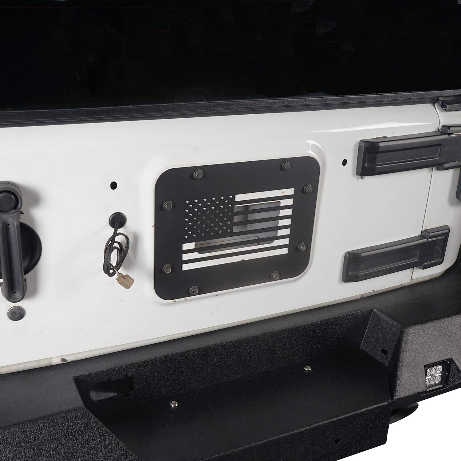 Buy Hooke Road Wrangler Spare Tire Delete Tailgate Vent Cover for Jeep