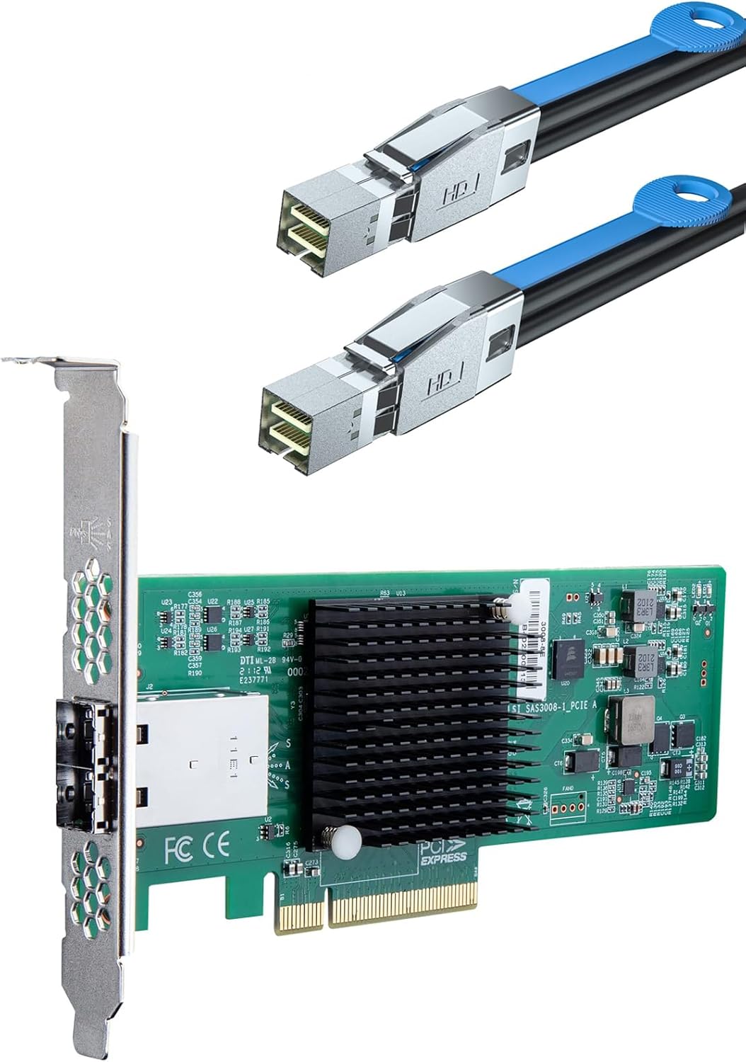 Scheda Controller PCIe 3.0 SAS 12GB 8 Porte | 9300-8i Per Server E PC Con Chipset 3008 - Foto 2