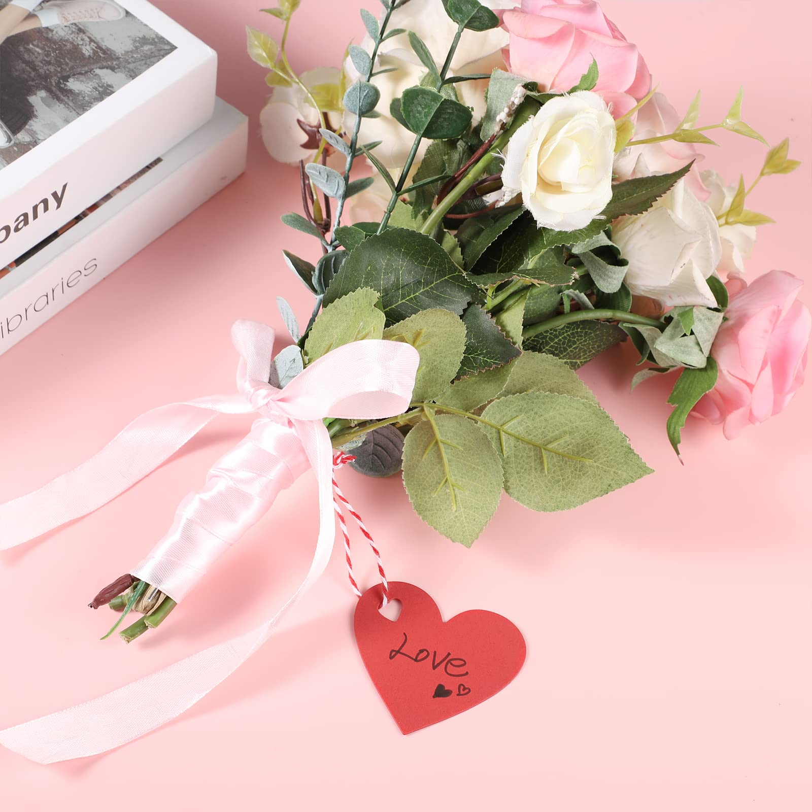 100 Stück Herz Kraftpapier Anhänger Weiße Geschenkanhänger Hochzeit