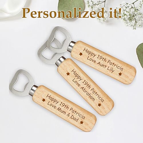 Miniatura 2 de Abrebotellas de madera personalizado, regalo de cerveza para él, padrino, hermano, amigo, padre, regalos únicos para el día del padre, cumpleaños,