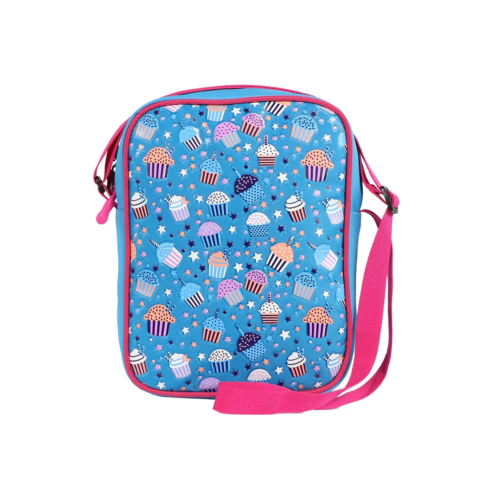mike bags Smilykiddos kids messenger bag-Cupcake Theme | (LxWxH) : 24x26x12 Cms shoulder bag for kids| small travel sling bag for kids.-picture-17