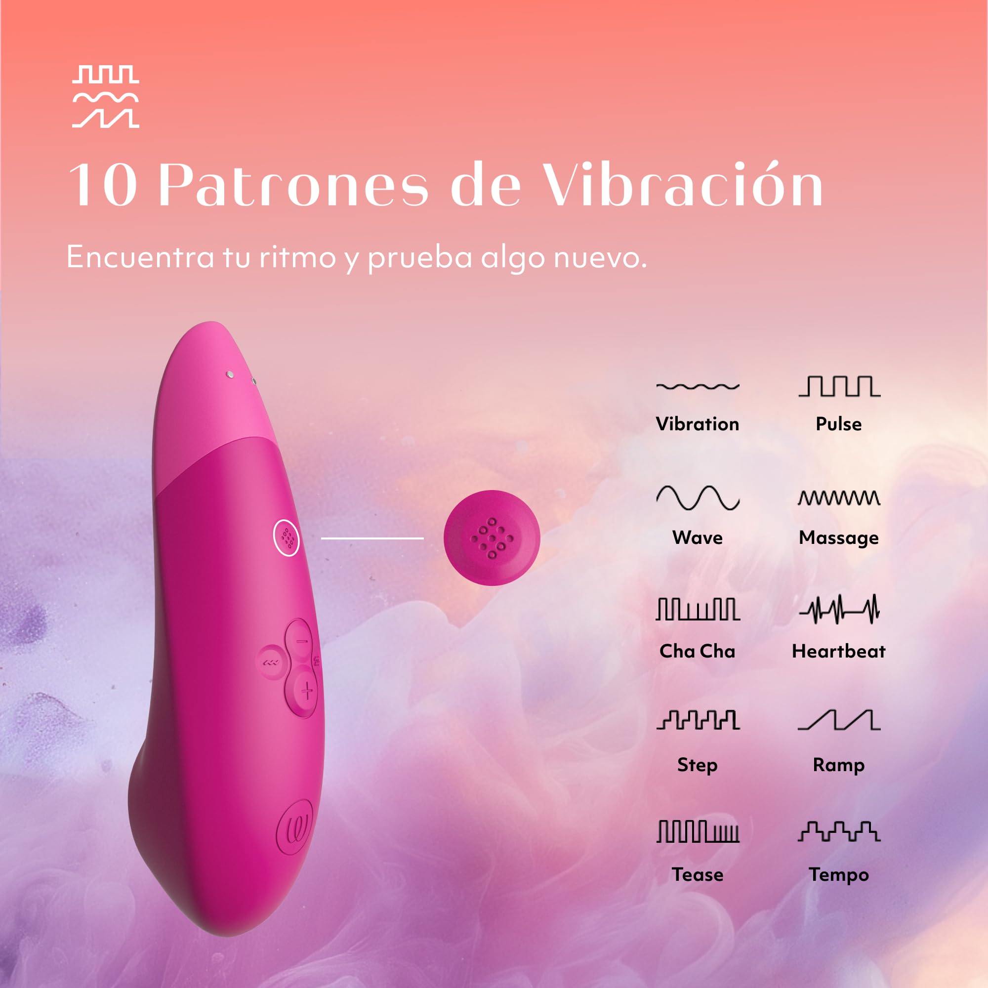 Womanizer Enhance Succionador de clítoris femenino 2 en 1 | Vibrador mujer con Succión para el Clítoris | Juguetes eróticos para pareja sexuales | Impermeable y Recargable | Rosa