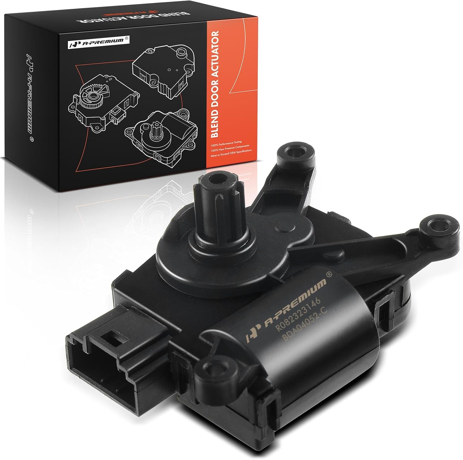 A-Premium HVAC Heater Blend Door Actuator, Compatible with Chrysler 200 2015-2017 & Jeep Cherokee KL 2014-2020, Replace# 68223058AA