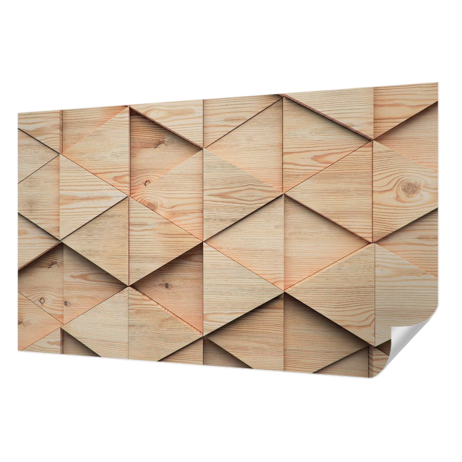 Papier peint adhésif haute qualité Tulup mosaïque bois 416x254 cm
