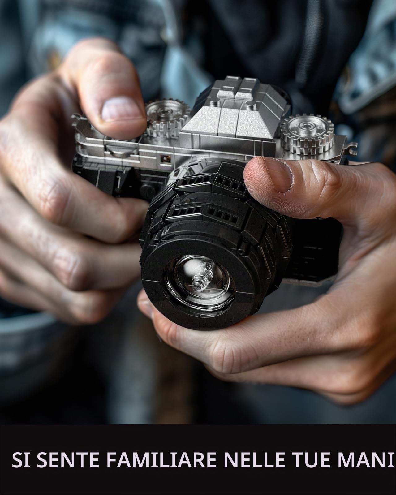 Nifeliz Set di costruzioni per adulti, 2 modelli di fotocamere da collezione da costruire e visualizzare, regalo creativo per fotografi (816PCS, NF10277A)