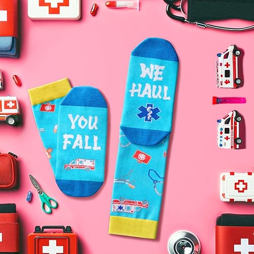 Miniatura 2 de Zmart Divertidos quimioterapia cáncer de mama recuperación diabética terapia física EMT Enfermera CNA Paramédico Get Well Soon Regalos Calcetines