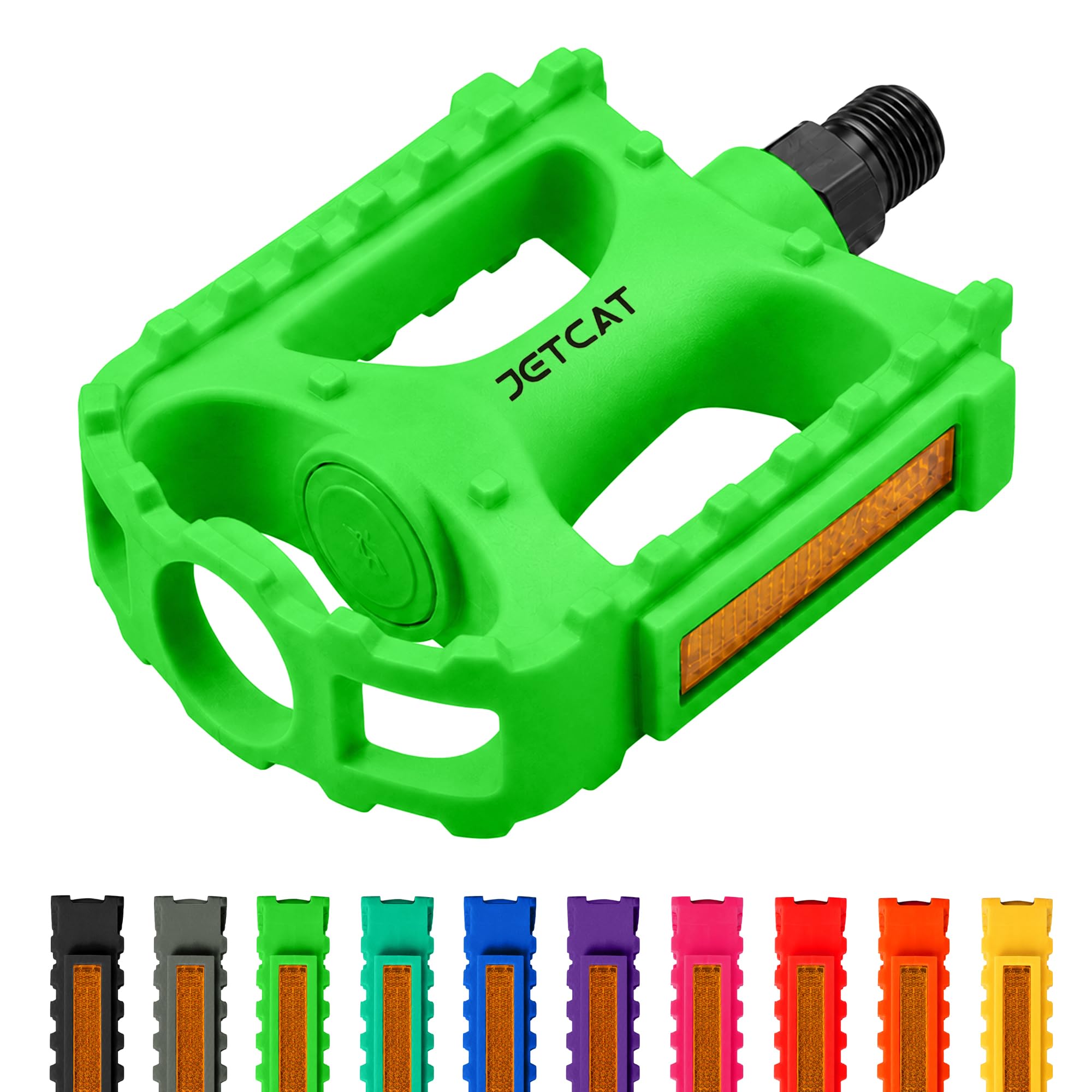 JETCAT Bicycle Pedals, Road Bike Pedals Replacement, Bike Parts, Bicycle Parts 9/16 Adult/Kids