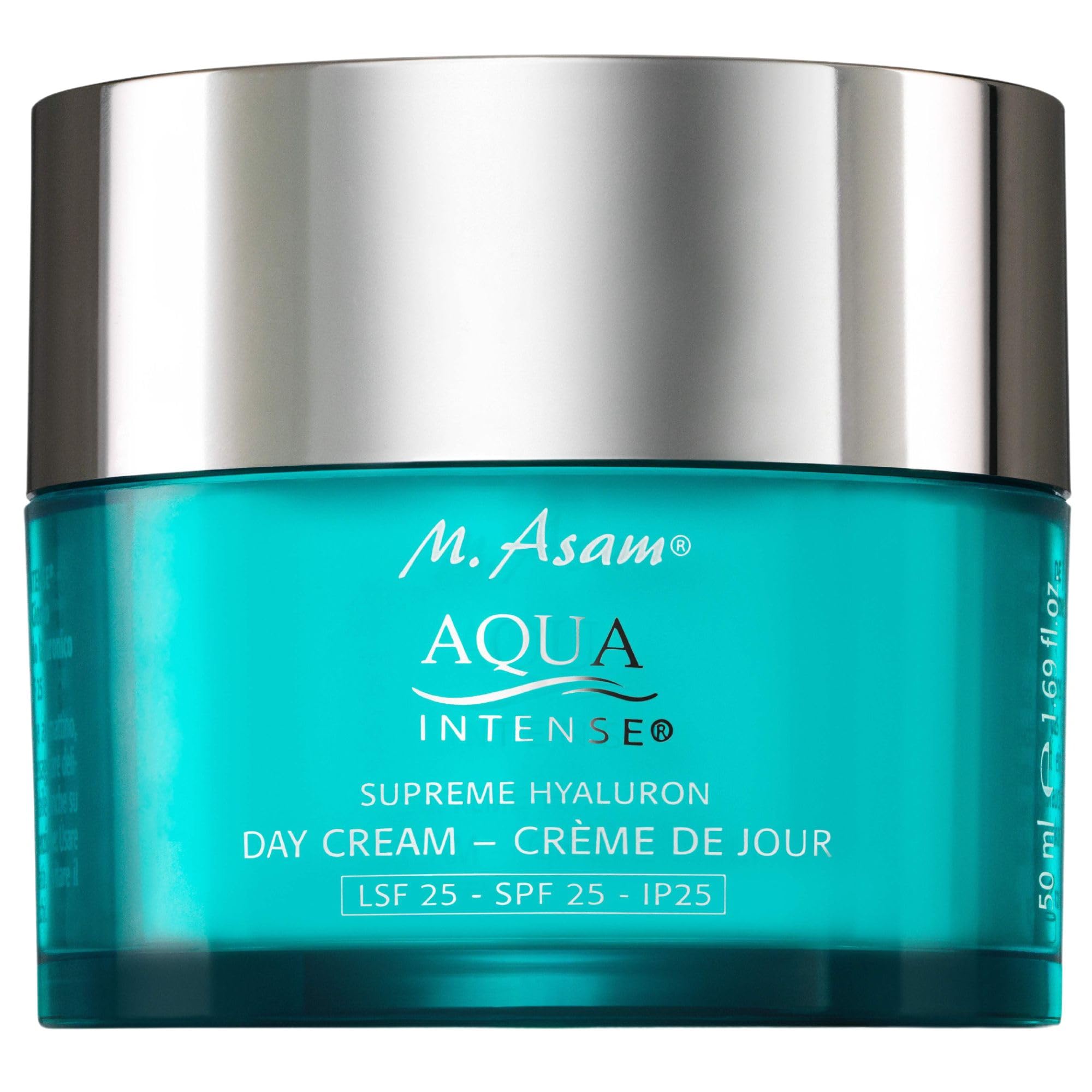 Aqua Intense Supreme Hyaluron Day Cream SPF 25 (50ml), Face Cream With Hyaluronic Acid for sensitive skin, Intensive Moisturiser, Vegan