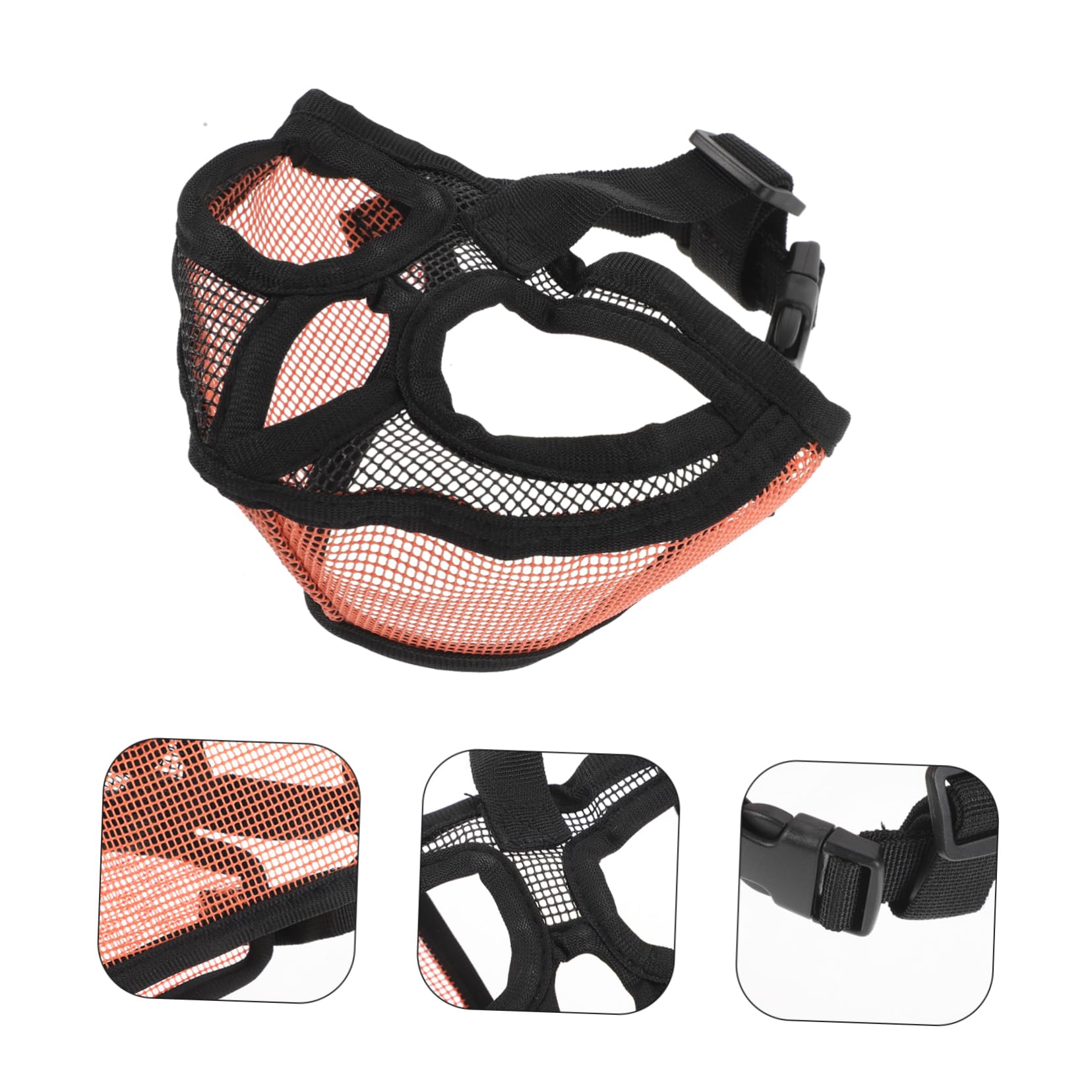 YARNOW 5pièces Muselière Ajustable Maille Respirante pour Chien Masque Anti-Morsure pour Français Confortable Et Pratique pour Et Détente