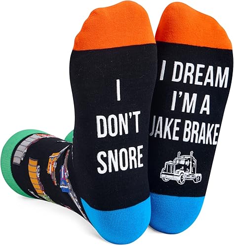 Zmart Funny Gifts for Men Women Trucker Gifts Tractor Gifts, Unisex Funny Socks Truck Socks Tractor Socks