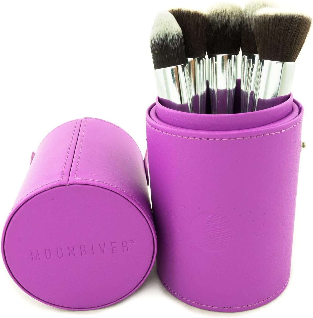 5 Piece Kabuki Makeup Brush Kit with Premium Makeup Case