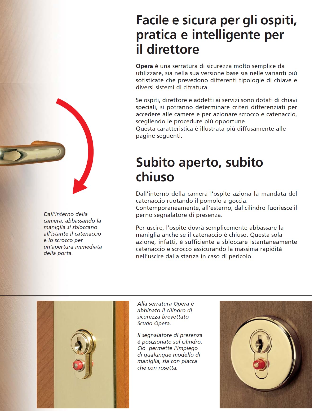 Cilindro AGB Opera Passpartout 70 mm – Sicurezza Antipanico con Finitura Ottone Lucido C72110.35.25 MK – Solo Cilindro