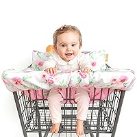 Vista 11 de Binxy Baby Funda para silla alta 2 en 1 y funda para carrito de compras para bebé, funda cómoda para carrito de comestibles, funda de carrito