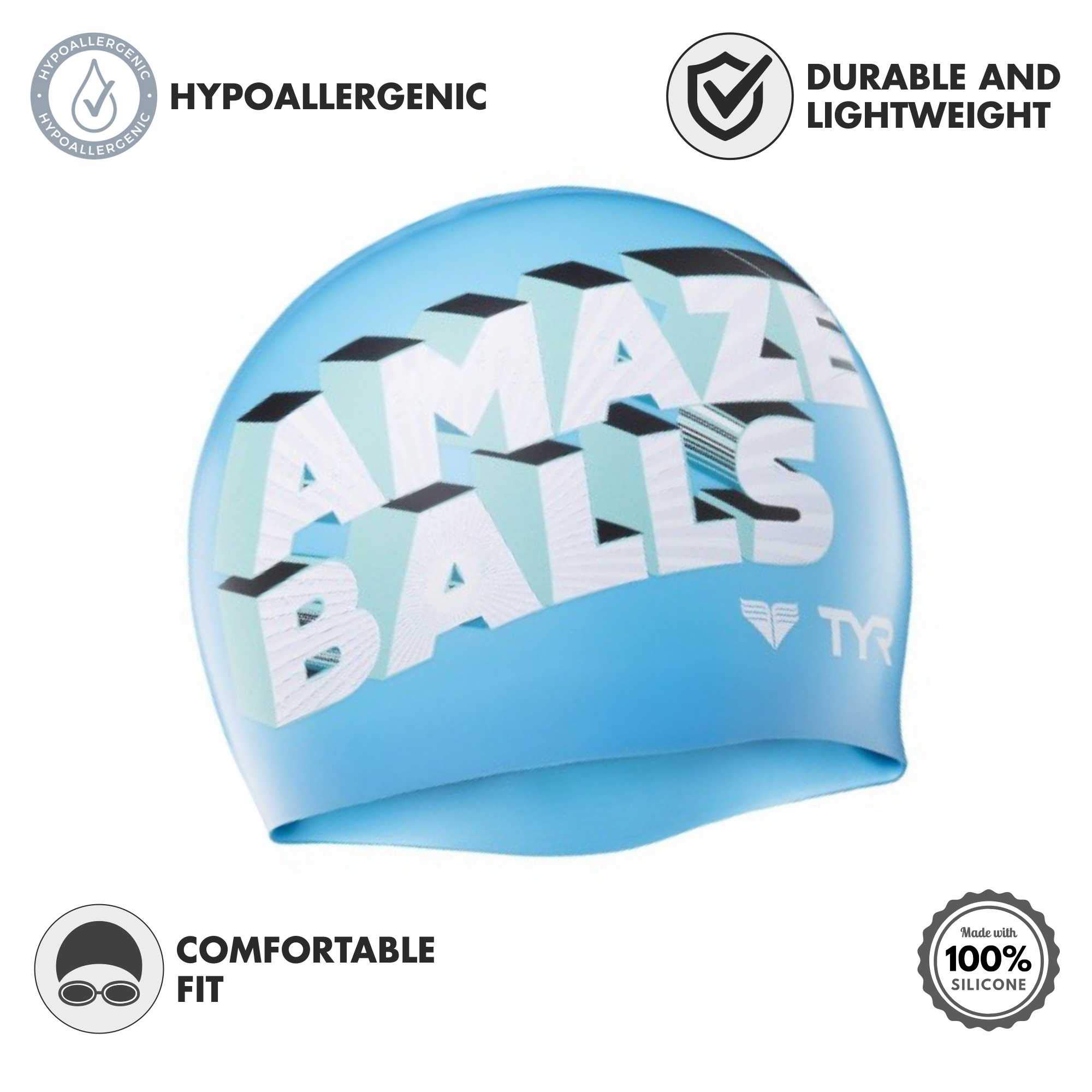 TYR Amaze Balls Swim Cap