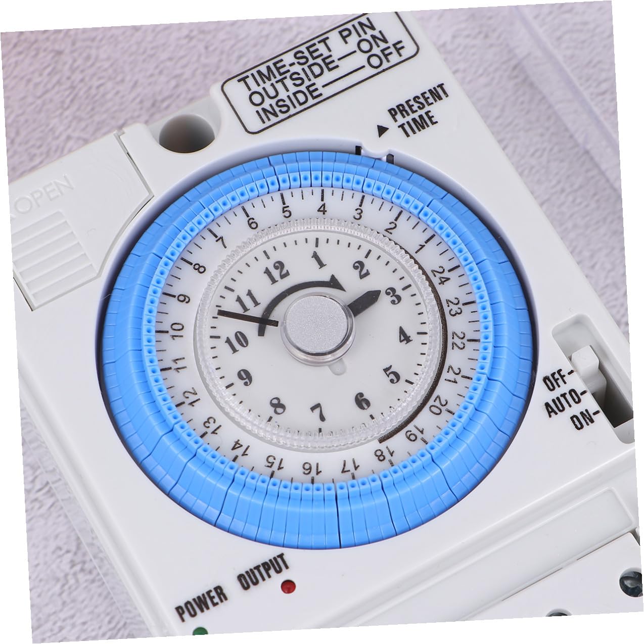 BESPORTBLE Mechanischer Zeitschalter für Küche 110-230vac Weiß aus PC mit Präziser Zeitschaltuhr und Einfachem Design zum Backen und Haushalt